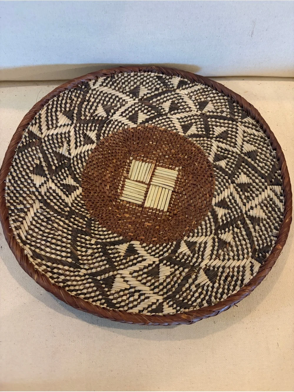 NEW Africa Woven Basket. Made by the Binga people of Zambia/Zimbabwe